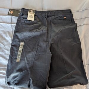 NWT Dickies Relaxed Fit Wide Leg Work Pants Navy Size 32 Regular